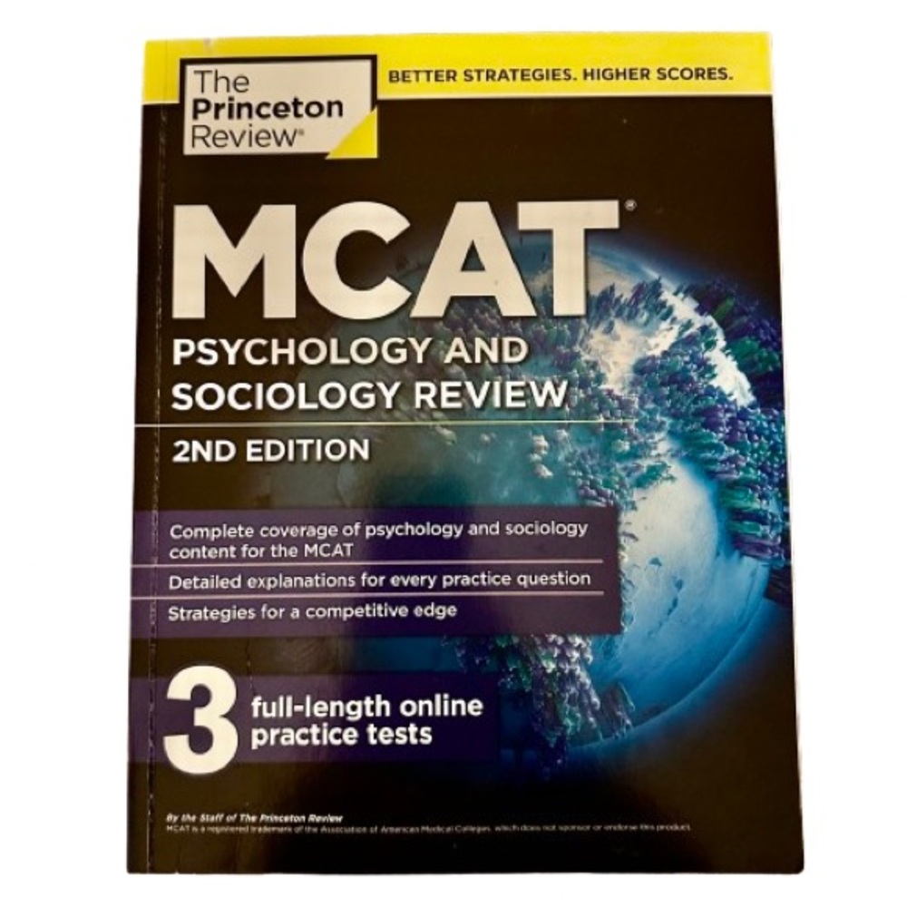 The Princeton Review MCAT Psychology & Sociology Review 2nd Edition Book 3Tests
